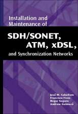 Installation and Maintenance of SDH/SONET, ATM, Xdsl, and Synchronization Networks