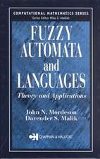 Fuzzy Automata and Languages: Theory and Applications