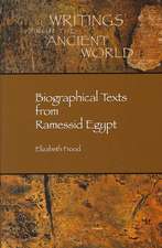 Biographical Texts from Ramessid Egypt