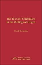 The Text of 1 Corinthians in the Writings of Origen