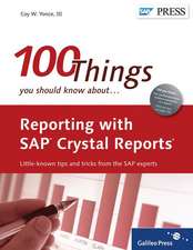 Reporting with SAP Crystal Reports