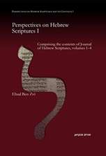 Ben Zvi, E: Perspectives on Hebrew Scriptures I