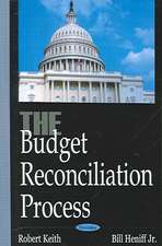 Budget Reconciliation Process