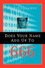 Does Your Name Add Up to 666?