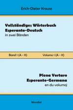 Krause, E: Vollständiges Wörterbuch Esperanto-Deutsch in zwe