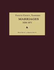 Fayette County, Tennessee, Marriages 1838-1871