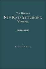 The German New River Settlement: Virginia