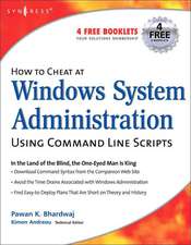 How to Cheat at Windows System Administration Using Command Line Scripts