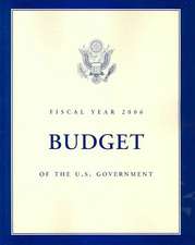 Budget of the United States Government, Fiscal Year 2006