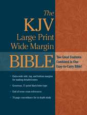 Holy Bible: King James Version, Burgundy Bonded, Wide Margin