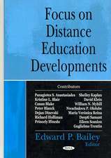 Focus on Distance Education Developments