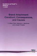 Brand Attachment: Construct, Consequences and Causes