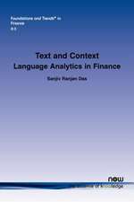 Text and Context: Language Analytics in Finance