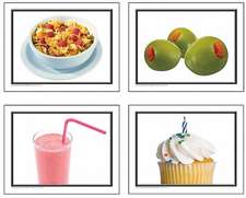 Nouns: More Food Learning Cards