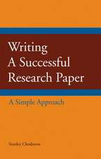 Writing a Successful Research Paper: A Simple Approach