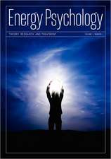 Energy Psychology Journal: Theory, Research, and Treatment