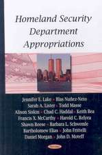 Homeland Security Department Appropriations