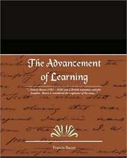 The Advancement of Learning