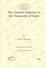 Mubaraka, F: The Aramaic Influence in the Vernacular of Sada