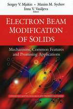 Electron Beam Modification of Solids