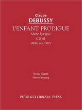 L'Enfant Prodigue, CD 61 - Vocal Score: Chorus Score