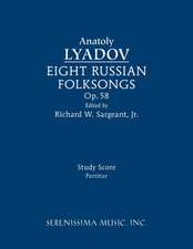 Eight Russian Folksongs, Op.58