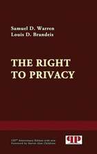 The Right to Privacy