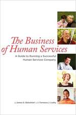 The Business of Human Services