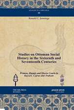 Jennings, R: Studies on Ottoman Social History in the Sixtee