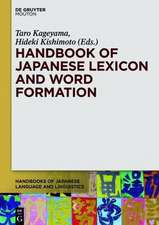 Handbook of Japanese Lexicon and Word Formation