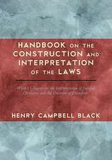 Handbook on the Construction and Interpretation of the Laws