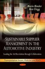 Sustainable Supplier Management in the Automotive Industry