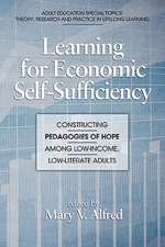 Learning for Economic Self-Sufficiency