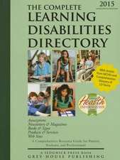 Complete Learning Disabilities Directory, 2015: Print Purchase Includes 1 Year Free Online Access