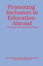 Promoting Inclusion in Education Abroad: A Handbook of Research and Practice