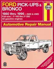 Ford pick–ups F–100–F–350 & Bronco (1980–1996) & F–250HD & F–350 (1997) Haynes Repair Manual (USA)