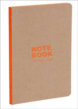 Teneues - A5 Notebook: Kraft and Neon Orange, Paperback - 140 Lined Pages with Lay Flat Binding