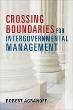 CROSSING BOUNDARIES FOR INTERGOVERNME