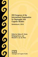 XVI Congress of the International Organization for Septuagint and Cognate Studies