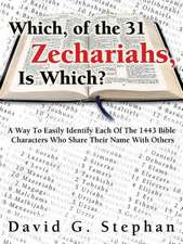 Which, of the 31 Zechariahs, Is Which?: A Blessing Disguised as a Burden