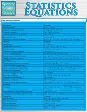 Statistics Equations (Speedy Study Guides