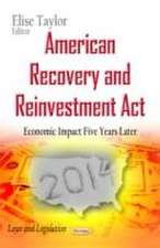 American Recovery and Reinvestment Act