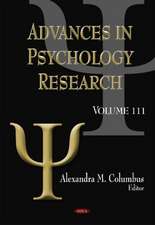 Columbus, A: Advances in Psychology Research