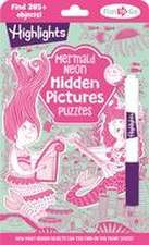 Mermaid Neon Hidden Pictures Puzzles