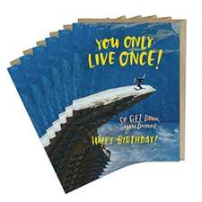 6-Pack Emily McDowell & Friends Only Live Once Birthday Card