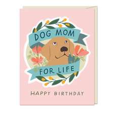 6-Pack Emily McDowell & Friends Dog Mom for Life - Birthday Sticker Cards