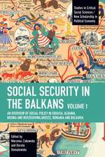 Social Security in the Balkans - Volume 1