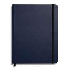 Shinola Journal, HardLinen, Grid, Navy (7x9)