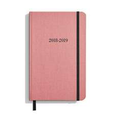 Shinola Planner: 2018-2019, 18 Month, Hard Linen, Salmon Pink (5.25x8.25)