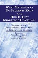 What Mathematics Do Students Know and How Is That Knowledge Changing? Evidence from the National Assessment of Educational Progress: Carrying Forward the Spirit of Pioneers of Science Education (Hc)